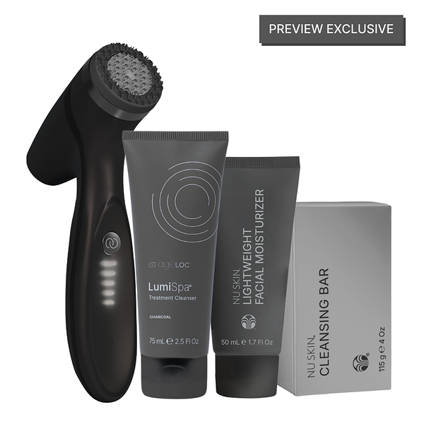 Men's Lumi Spa Kit - ageLOC LumiSpa I/O - Nu Skin Men's Black