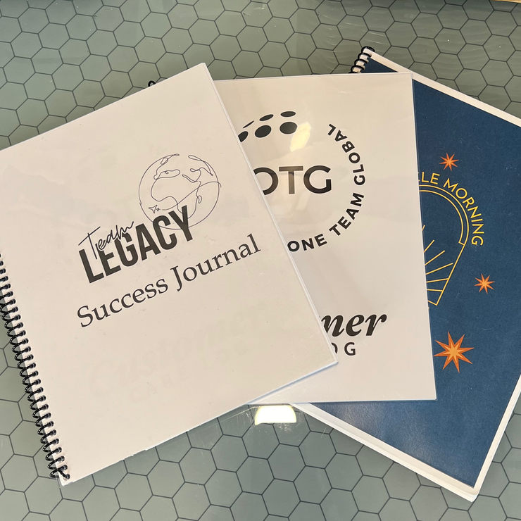 Success Journal, Miracle Morning Journal, & Customer Care Log Bundle Trio